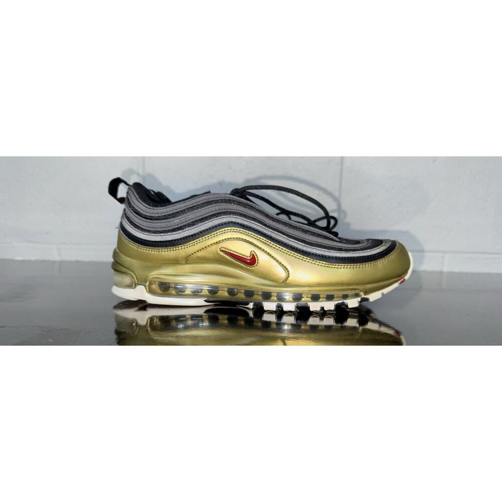 Nike Air Max 97 QS B-Sides Metallic Gold Mens Athletic Shoes Sneakers Size 10